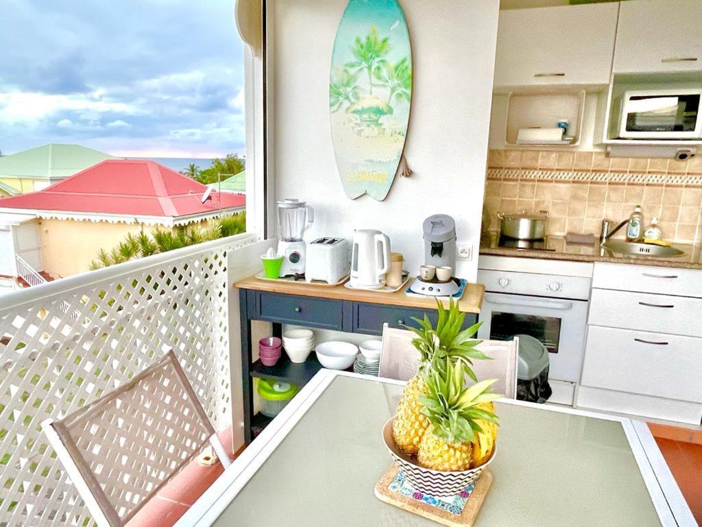 Guadeloupe- Saint-Francois- Residence Anse Des Rochers - Appartement Quart De Villa Etage - Vue Mer- 4 Personnes - Lit Bebe Sur Demande - Citerne Et Wifi Prives -Animaux Ok-Acces Plage Direct -Apnee Bien-Etre Experience Sur Demande Avec Instructeur A Luaran gambar